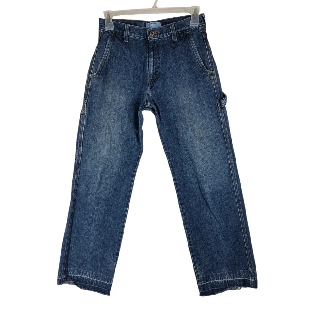 Levis SilverTab Carpenter Jeans Mens 30 Blue Denim Loose Distressed Destroyed